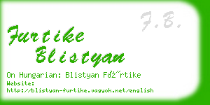 furtike blistyan business card